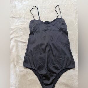Zara Black Spaghetti Strap Bodysuit
